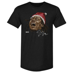 Justin Jefferson Minnesota Portrait Santa Hat WHT (ONLINE ORDER ONLY)
