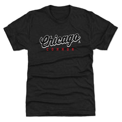 Connor Bedard Chicago Script Connor WHT