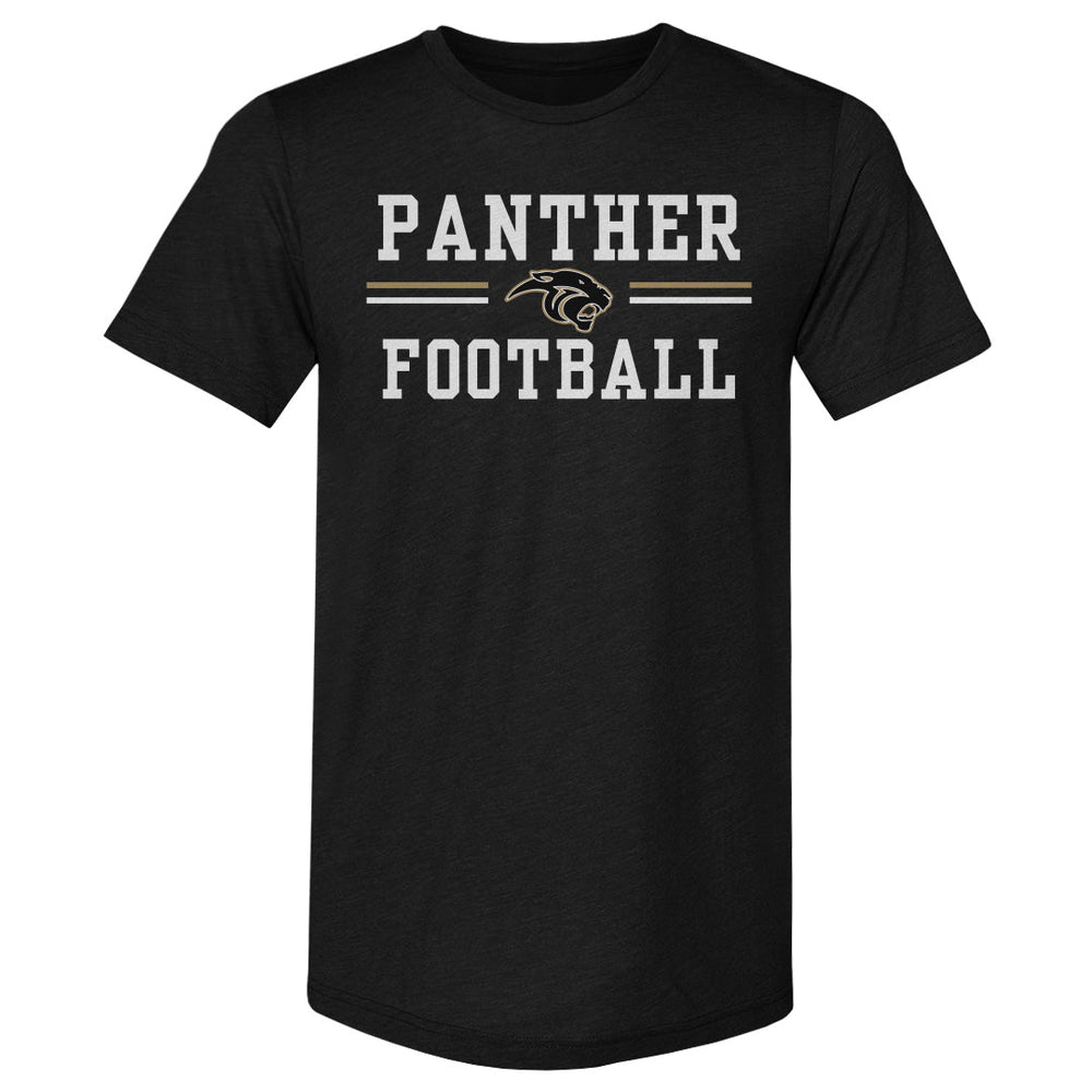 Plano East Crown Trio Panther Football Bar Lines WHT (ONLINE ORDER ONLY)