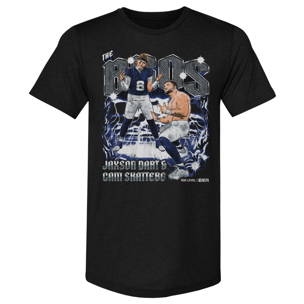 Jaxson Dart & Cam Skattebo New York G The Bros WHT (ONLINE ORDER ONLY)