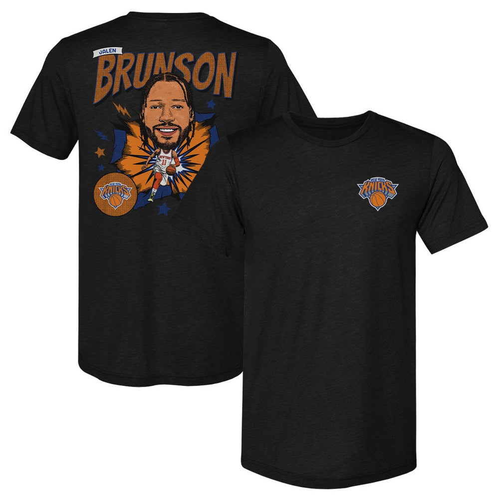 Jalen Brunson New York Knicks Caricature F&B WHT (ONLINE ORDER ONLY)