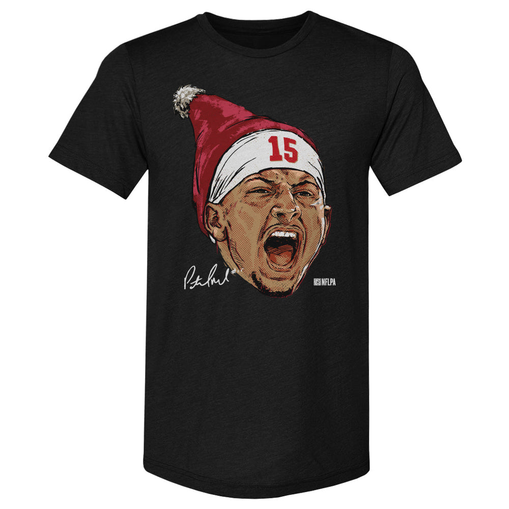 Patrick Mahomes Kansas City Portrait Santa Hat WHT (ONLINE ORDER ONLY)
