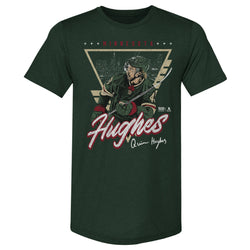 Quinn Hughes Minnesota Triangle Retro WHT (ONLINE ORDER ONLY)
