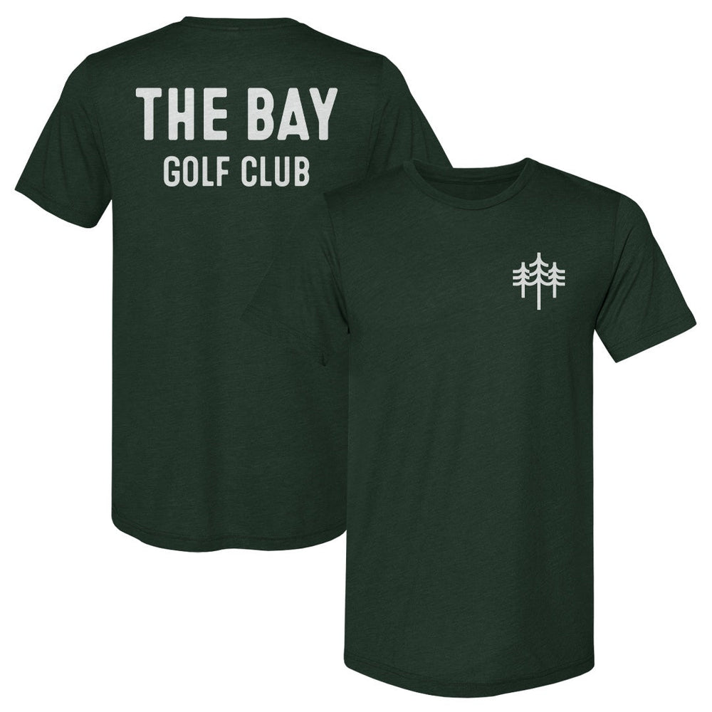 The Bay Golf Club Trees Wordmark F&B WHT (ONLINE ORDER ONLY)