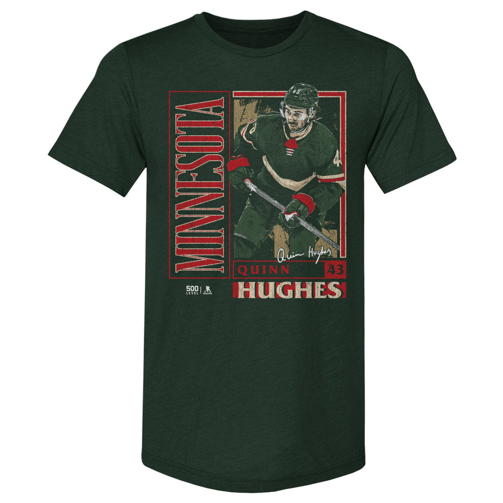 Quinn Hughes Minnesota Vintage Card WHT (ONLINE ORDER ONLY)