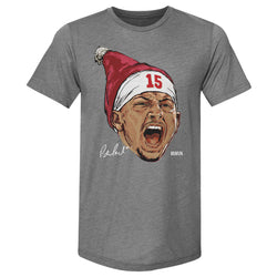 Patrick Mahomes Kansas City Portrait Santa Hat WHT (ONLINE ORDER ONLY)
