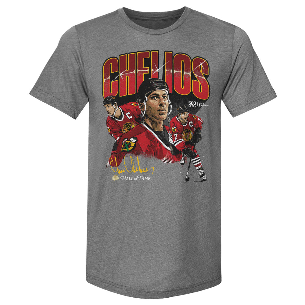 Chris Chelios Chicago Blackhawks Collage WHT (ONLINE ORDER ONLY)