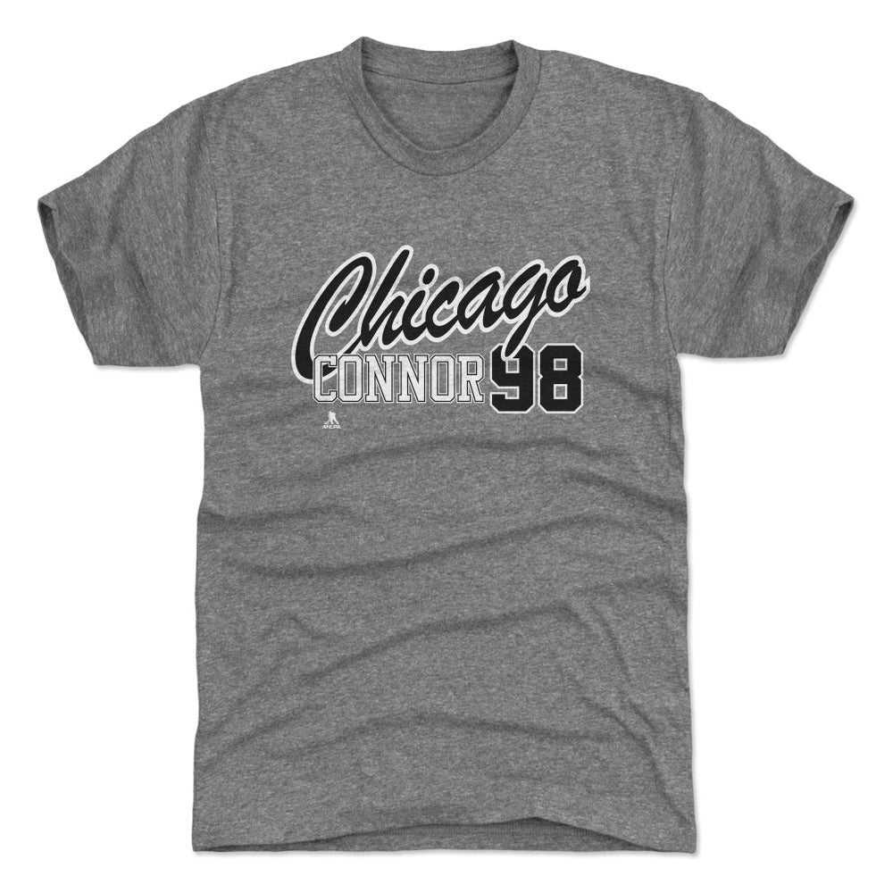 Connor Bedard Chicago Script 98 WHT