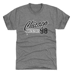 Connor Bedard Chicago Script 98 WHT