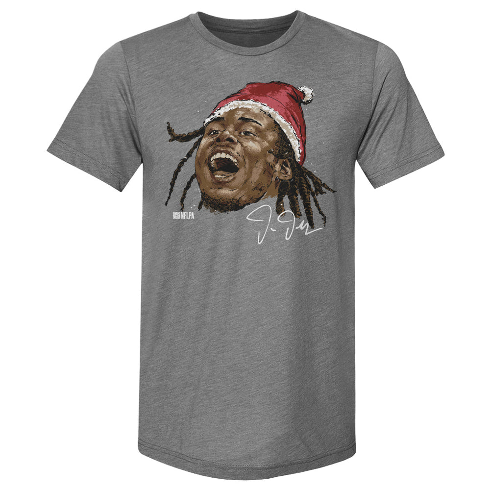 Justin Jefferson Minnesota Portrait Santa Hat WHT (ONLINE ORDER ONLY)