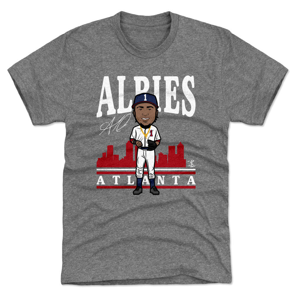 Ozzie Albies Toon R WHT (ONLINE ORDER ONLY)