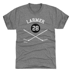 Steve Larmer Chicago 28 Sticks WHT