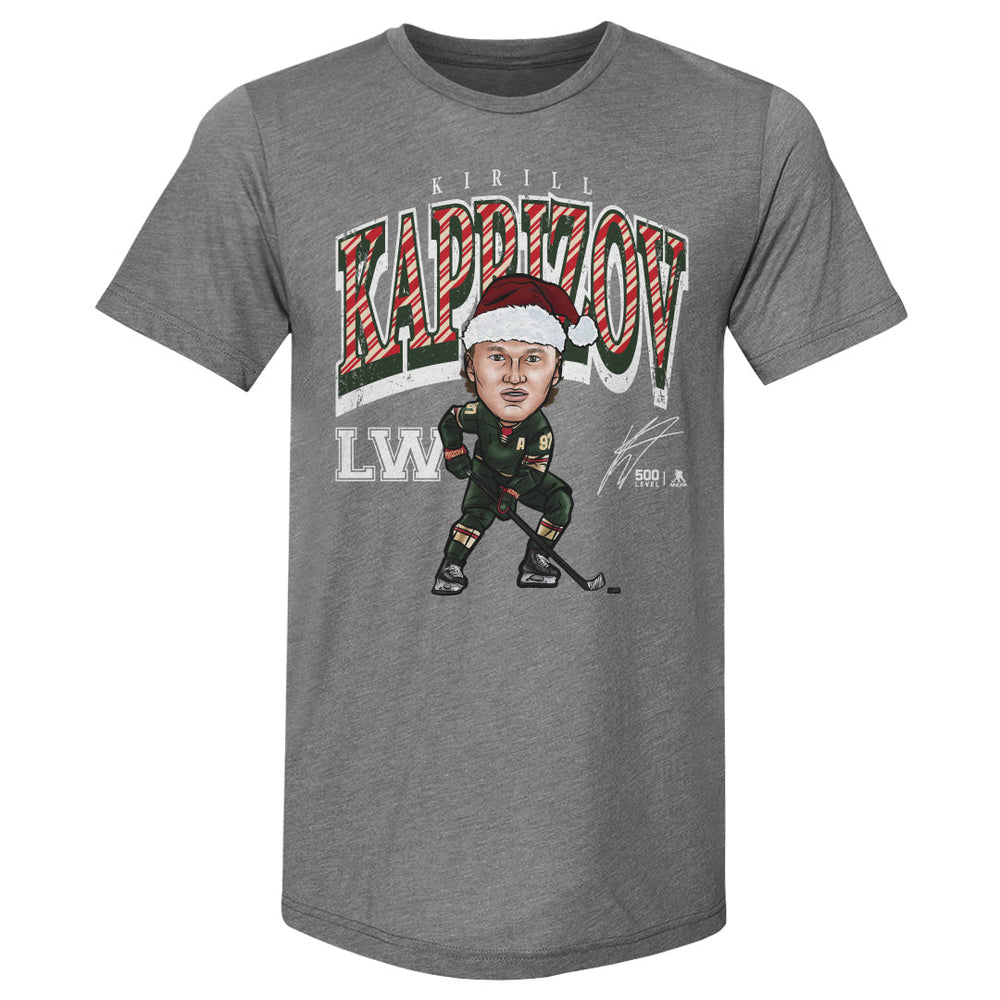 Kirill Kaprizov Minnesota Cartoon Santa Hat WHT (ONLINE ORDER ONLY)