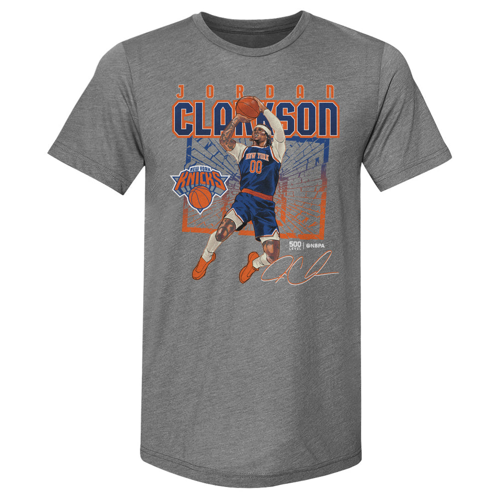 Jordan Clarkson New York Knicks Shattered WHT (ONLINE ORDER ONLY)