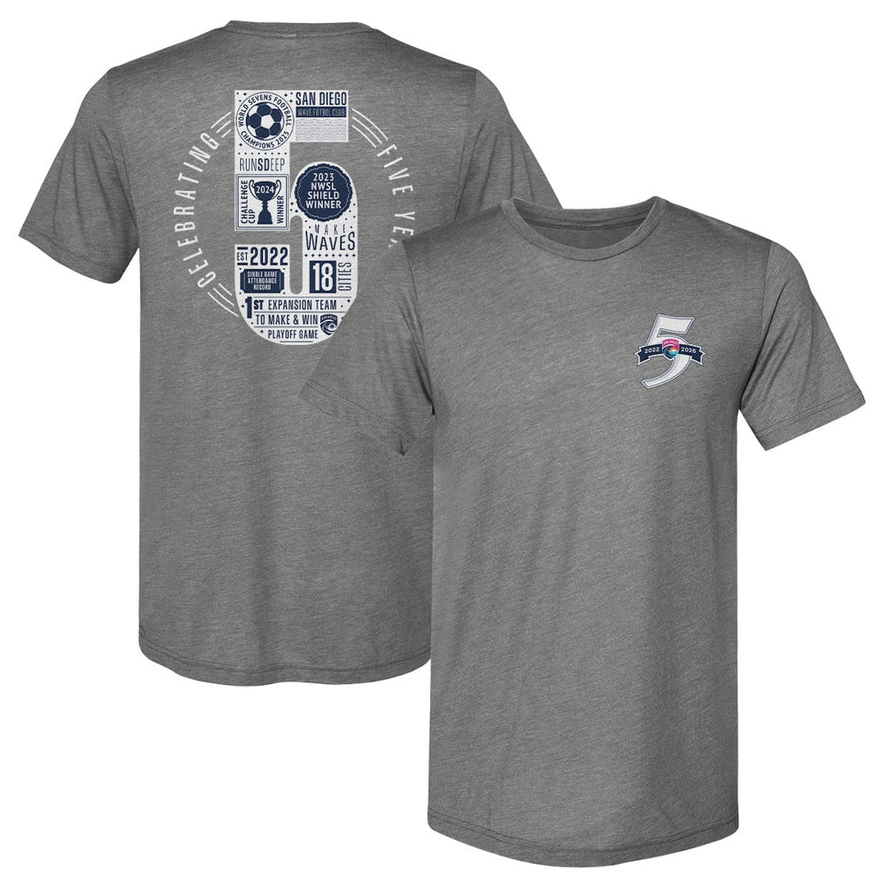San Diego Wave FC 5 Year Anniversary F&B WHT (ONLINE ORDER ONLY)