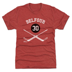 Ed Belfour Chicago 30 Goalie Sticks WHT