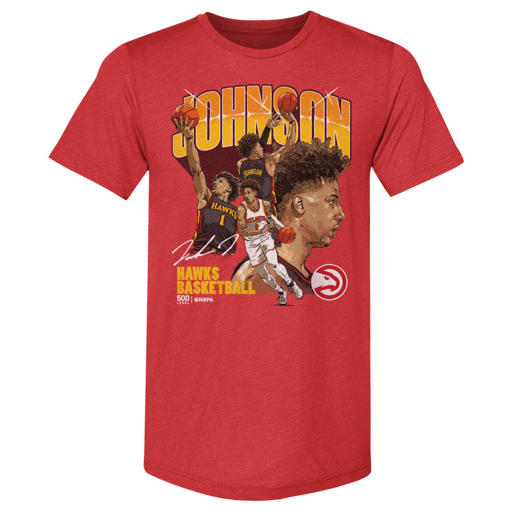 Jalen Johnson Atlanta Hawks Collage WHT (ONLINE ORDER ONLY)