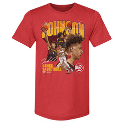Jalen Johnson Atlanta Hawks Collage WHT (ONLINE ORDER ONLY)