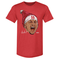 Patrick Mahomes Kansas City Portrait Santa Hat WHT (ONLINE ORDER ONLY)