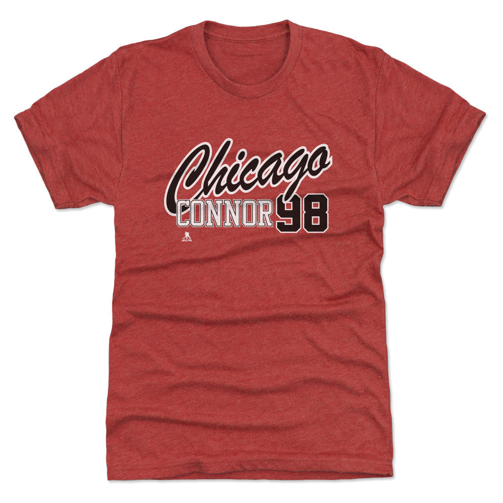 Connor Bedard Chicago Script 98 WHT