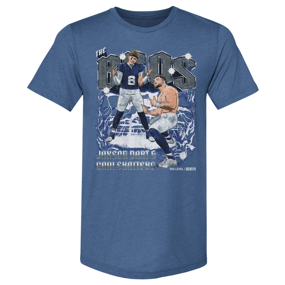 Jaxson Dart & Cam Skattebo New York G The Bros WHT (ONLINE ORDER ONLY)