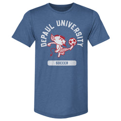 DePaul Blue Demons Mascot Soccer WHT (ONLINE ORDER ONLY)