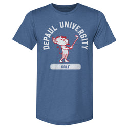 DePaul Blue Demons Mascot Golf WHT (ONLINE ORDER ONLY)