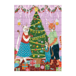 Meowy Christmas Greeting Card 60 Piece Jigsaw Puzzle Galison (ONLINE ORDER ONLY)