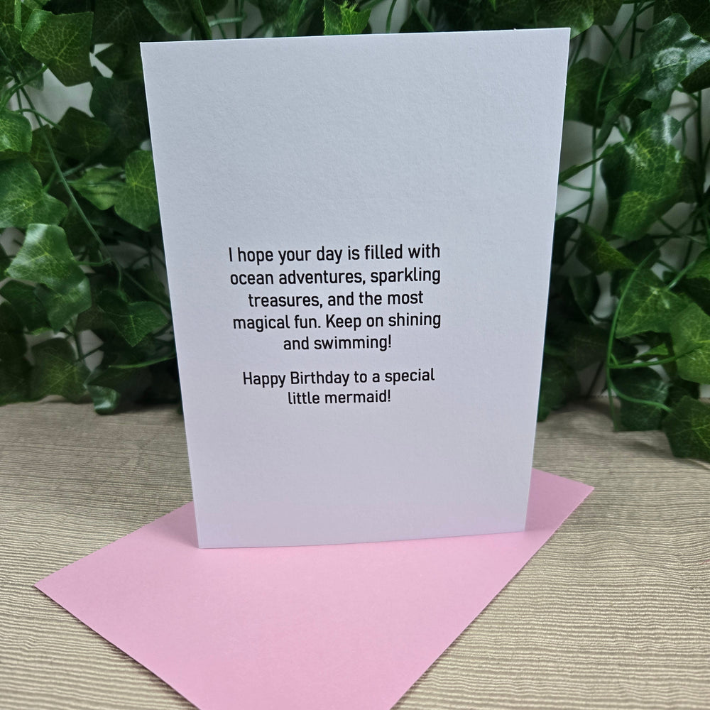 Mermaid Birthday Girl Card (ONLINE ORDER ONLY)