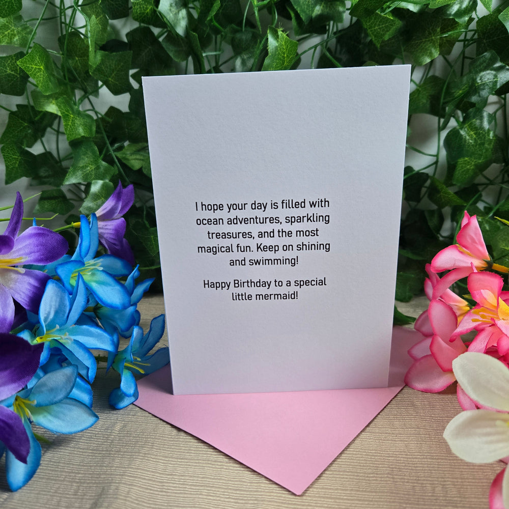Mermaid Birthday Girl Card (ONLINE ORDER ONLY)