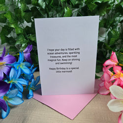 Mermaid Birthday Girl Card (ONLINE ORDER ONLY)