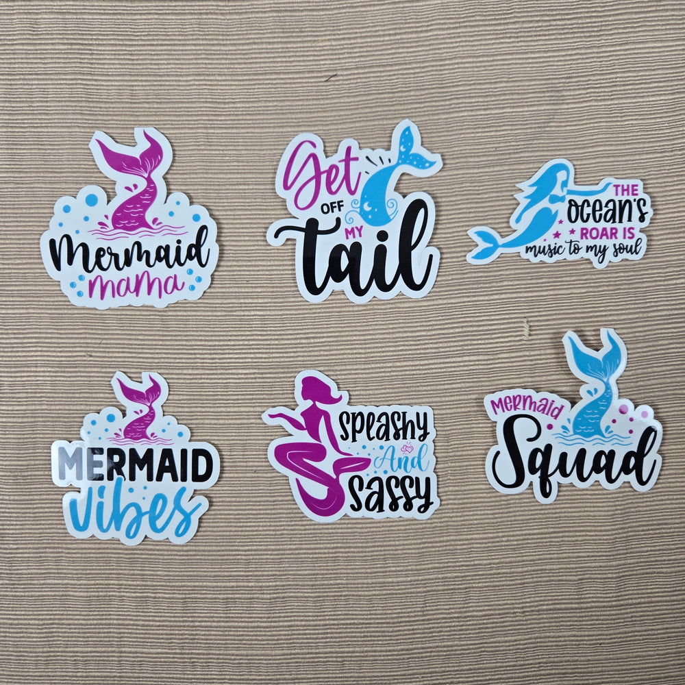 Mermaid with Quote Stickers (ONLINE ORDER ONLY)