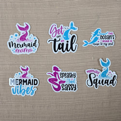 Mermaid with Quote Stickers (ONLINE ORDER ONLY)