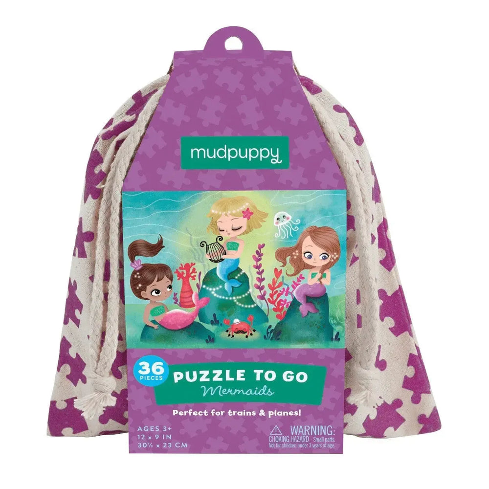 Mermaids 36 Piece Mini Jigsaw Puzzle Mudpuppy (ONLINE ORDER ONLY)