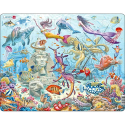 Mermaids in Sunken City 35 Piece Tray Jigsaw Puzzle Larsen (ONLINE ORDER ONLY)