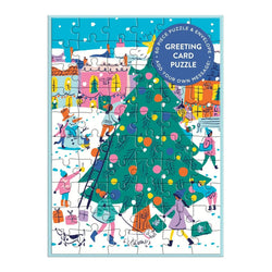 Merry & Bright Christmas Greeting Card 60 Piece Jigsaw Puzzle Galison (ONLINE ORDER ONLY)