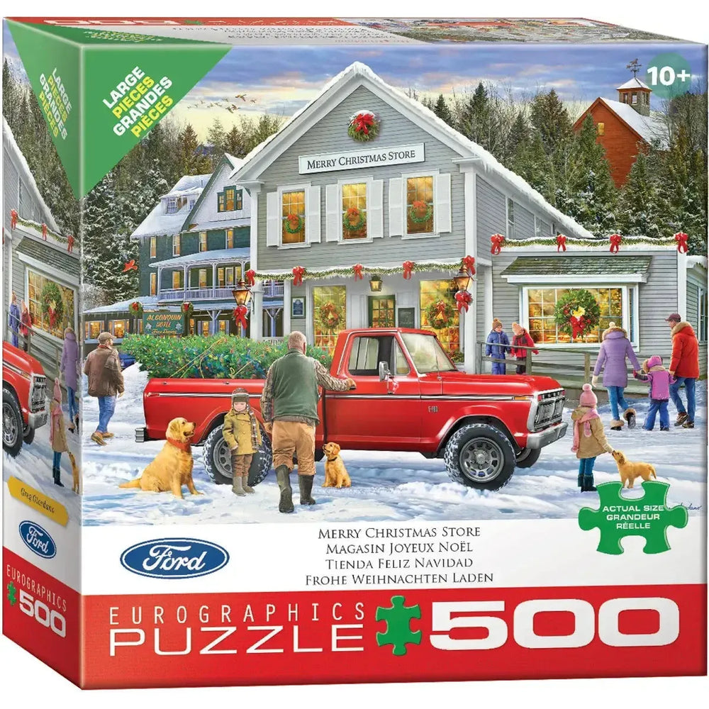 Merry Christmas Store 500 Piece Jigsaw Puzzle Eurographics (ONLINE ORDER ONLY)