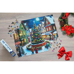 Merry Town Square 1000 Piece Jigsaw Puzzle Springbok (ONLINE ORDER ONLY)