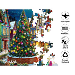 Merry Town Square 1000 Piece Jigsaw Puzzle Springbok (ONLINE ORDER ONLY)