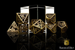 Christmas Metal RPG Dice Set | 7 Pieces (ONLINE ORDER ONLY)
