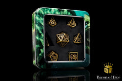 Christmas Metal RPG Dice Set | 7 Pieces (ONLINE ORDER ONLY)