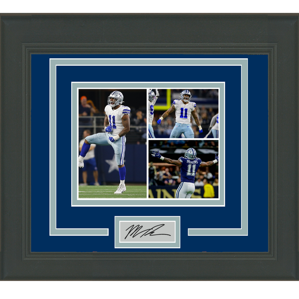 Framed Micah Parsons Facsimile Laser Engraved Signature Auto Dallas Cowboys 11x14 Football Photo (ONLINE ORDER ONLY)
