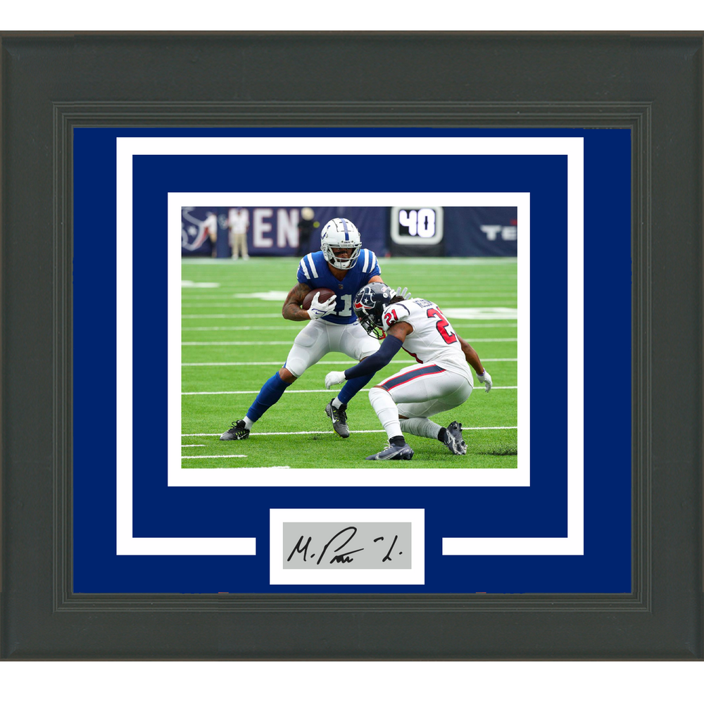 Framed Michael Pittman Jr Facsimile Laser Engraved Signature Auto Indianapolis Colts 11x14 Football Photo (ONLINE ORDER ONLY)