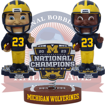 Michigan Wolverines 2023 National Champions Bobbleheads (ONLINE ORDER ONLY)