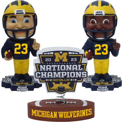Michigan Wolverines 2023 National Champions Bobbleheads (ONLINE ORDER ONLY)