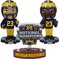 Michigan Wolverines 2023 National Champions Bobbleheads (ONLINE ORDER ONLY)
