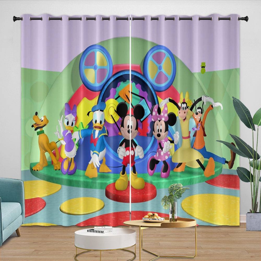Mickey Mouse Club House Curtains Dinosaur Blackout Window Drapes (ONLINE ORDER ONLY)