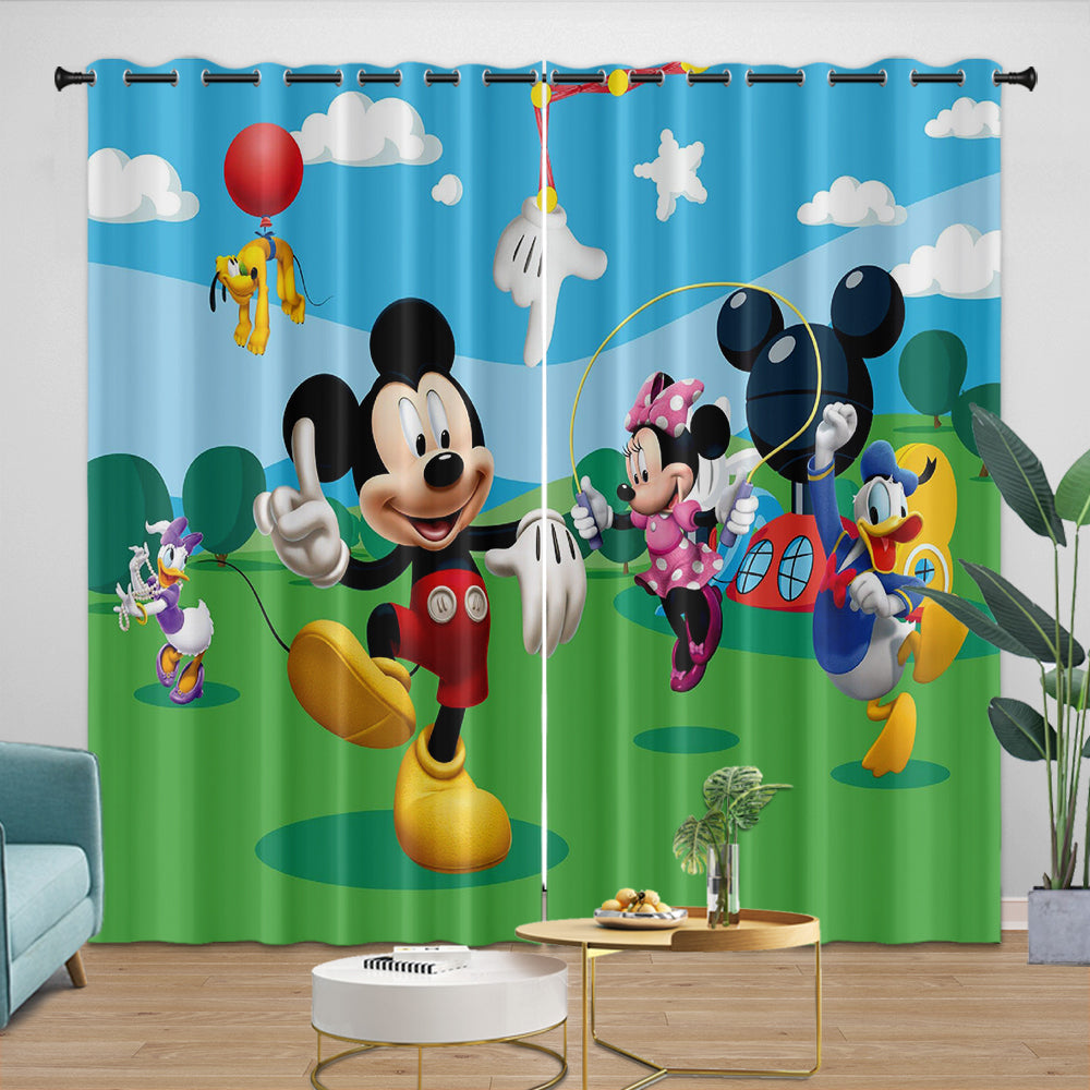 Mickey Mouse Club House Curtains Dinosaur Blackout Window Drapes (ONLINE ORDER ONLY)