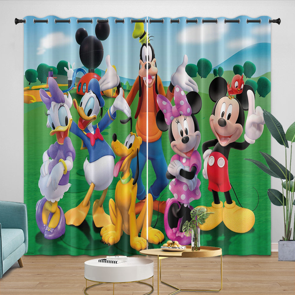 Mickey Mouse Club House Curtains Dinosaur Blackout Window Drapes (ONLINE ORDER ONLY)