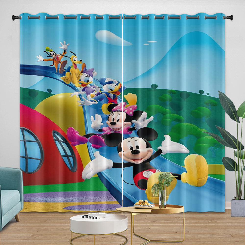 Mickey Mouse Club House Curtains Dinosaur Blackout Window Drapes (ONLINE ORDER ONLY)